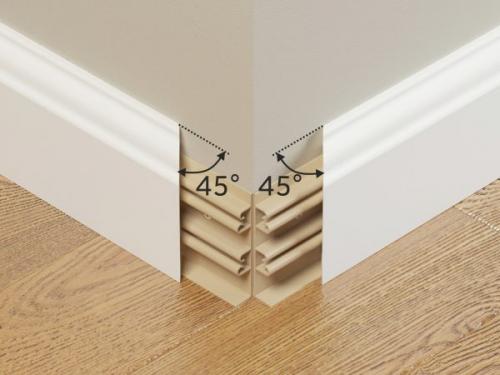 Как состыковать плинтус. Как безошибочно стыковать углы напольного плинтуса