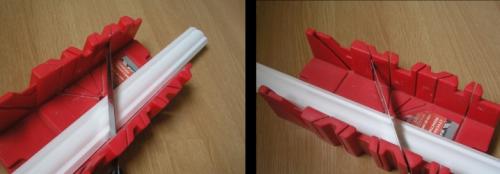 Как отрезать пластиковый плинтус под 45 градусов. Способы