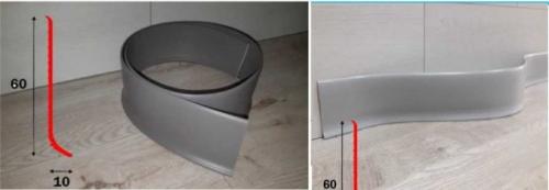 Плинтус напольный клеящийся. Гибкий плинтус для пола: материалы и профили