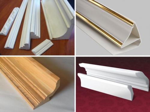 Как сделать угол на широком потолочном плинтусе. Выбираем галтели на потолок