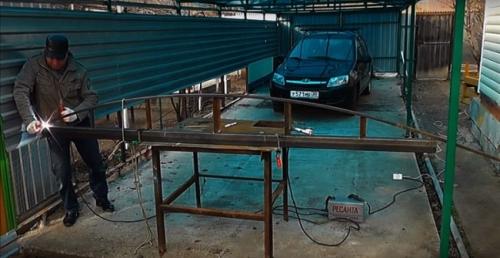 Как согнуть профильную трубу 20х20 под 90 градусов. Арка (навес) без трубогиба