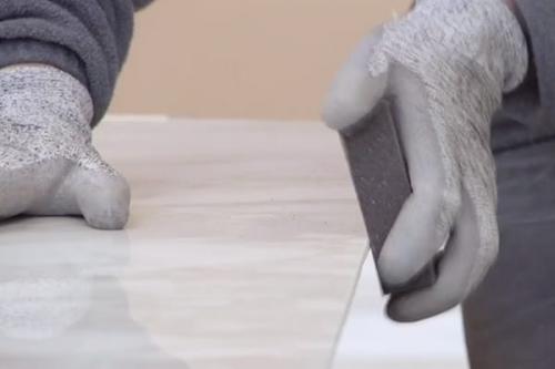 Резка крупноформатного керамогранита под 45 градусов. Резка крупноформатного керамогранита: Пошаговая инструкция 05 Резка крупноформатного керамогранита под 45 градусов. Резка крупноформатного керамогранита: Пошаговая инструкция 05