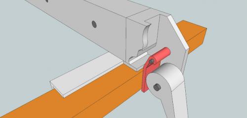Как сделать линейку для циркулярной пилы. Самодельная линейка для циркулярной пилы .  Механизм фиксации.
