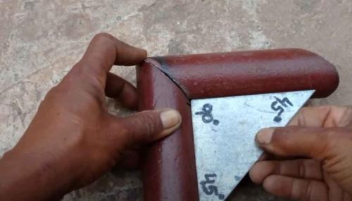 Шаблон для резки труб под угло.  Простой способ, как отрезать круглую трубу под 45 градусов