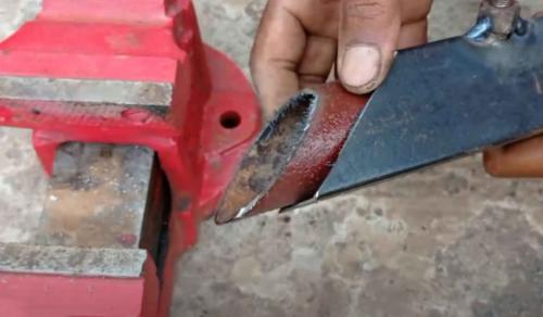 Шаблон для резки труб под угло.  Простой способ, как отрезать круглую трубу под 45 градусов