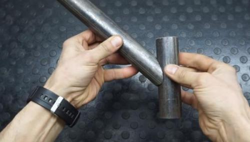 Как сделать лекало для резки и сварки трубы 04 Как сделать лекало для резки и сварки трубы 04