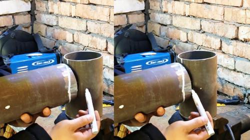 Врезка труб разного диаметра. Воротниковый способ заварки врезки труб разных диаметров