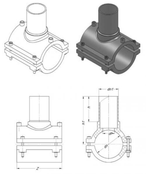 Врезка в пнд трубу под давлением. Без напора