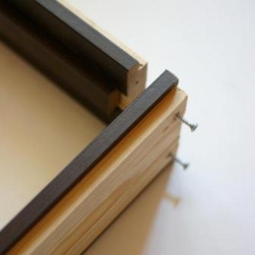 Запил дверной коробки под 90 градусов. Сборка дверной коробки