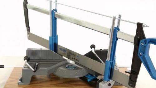 Пила со стуслом. Прецизионное поворотно-наклонное профессиональное стусло 550 — 600 мм.