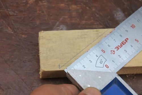 Угол 45 градусов сколько см. Как сделать угол под 45 градусов? Простое решение проблемы