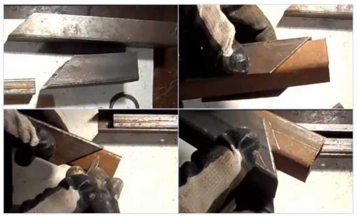 Как обрезать металлический уголок под 45 градусов. Резка под 45 градусов