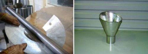 Как сделать отвод 90 градусов из жести. Техника изготовления воронок