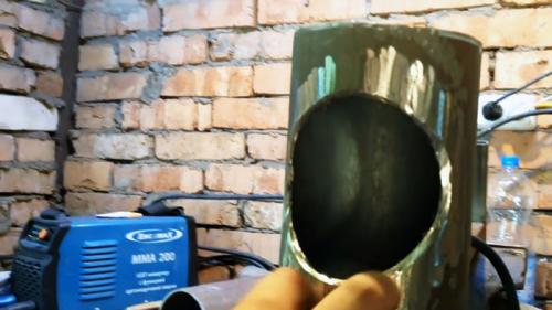 Врезка трубы в трубу под 90 градусов. Алгоритм процесса врезки круглых труб