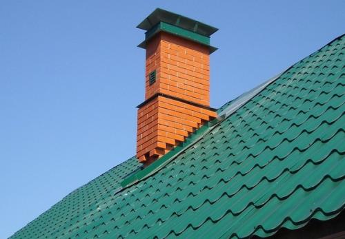 Дымоход для печи на дровах. №1. Кирпичная труба для дымохода