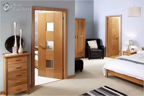 Установка двери без порога. Габариты дверных коробок 02