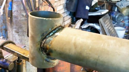 Соединить круглую трубу под 90 градусов. Алгоритм процесса врезки круглых труб