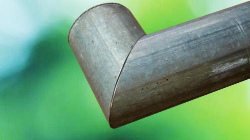 Как отрезать трубу большого диаметра. Как отрезать трубу под 45 градусов, используя лекало