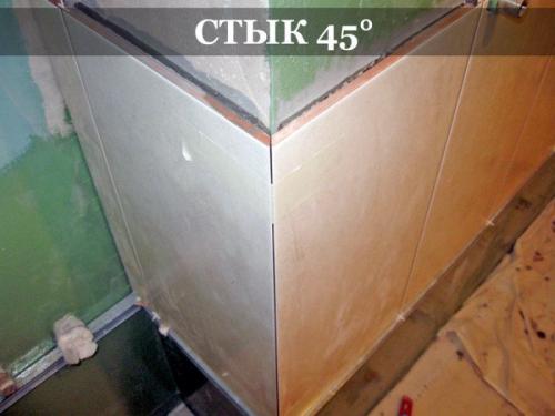 Запил плитки под 45 градусов болгаркой. Режем плитку болгаркой